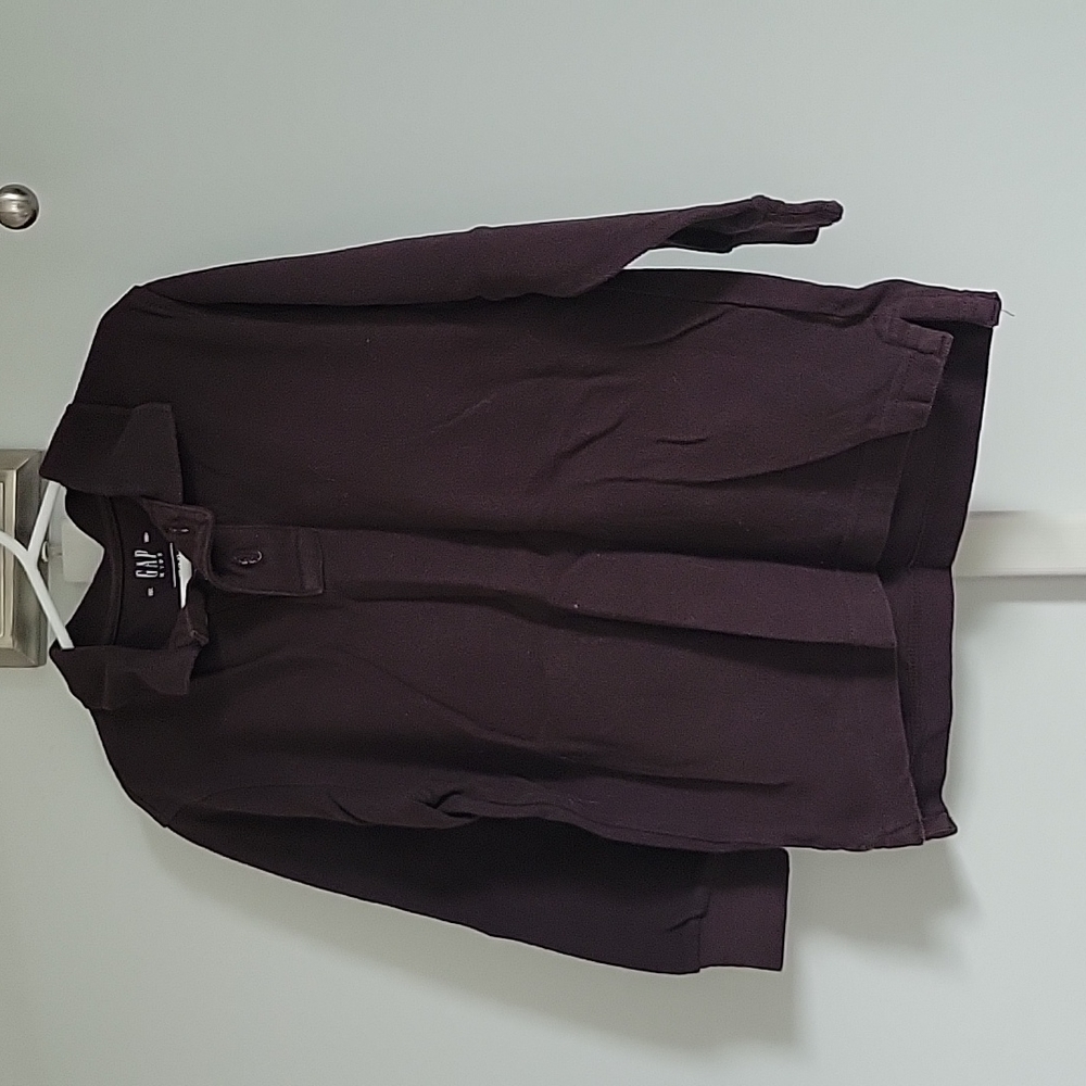 Gap kids brown long sleeve polo